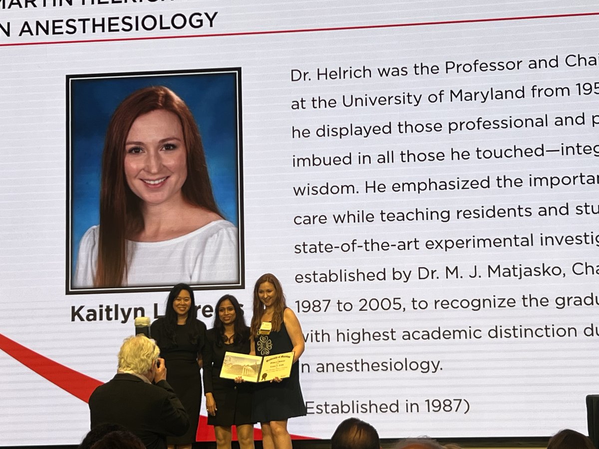 UMD_Anesthesia (@umd_anesthesia) on Twitter photo Congratulations to <a href="/UMmedschool/">University of Maryland School of Medicine</a> graduates and future anesthesia residents Vincent Allen and Kaitlyn Freels on receiving Hallisay and Helrich Anesthesiology Awards 2024! @Mondalsamhati <a href="/khollander04/">Kimberly Hollander</a> <a href="/UNC_Anesthesia/">UNC Anesthesiology</a> <a href="/RunningCat2004/">Caterina Carioti</a> #UMSOM2024 #MedEd Congratulations to <a href="/UMmedschool/">University of Maryland School of Medicine</a> graduates and future anesthesia residents Vincent Allen and Kaitlyn Freels on receiving Hallisay and Helrich Anesthesiology Awards 2024! @Mondalsamhati <a href="/khollander04/">Kimberly Hollander</a> <a href="/UNC_Anesthesia/">UNC Anesthesiology</a> <a href="/RunningCat2004/">Caterina Carioti</a> #UMSOM2024 #MedEd
