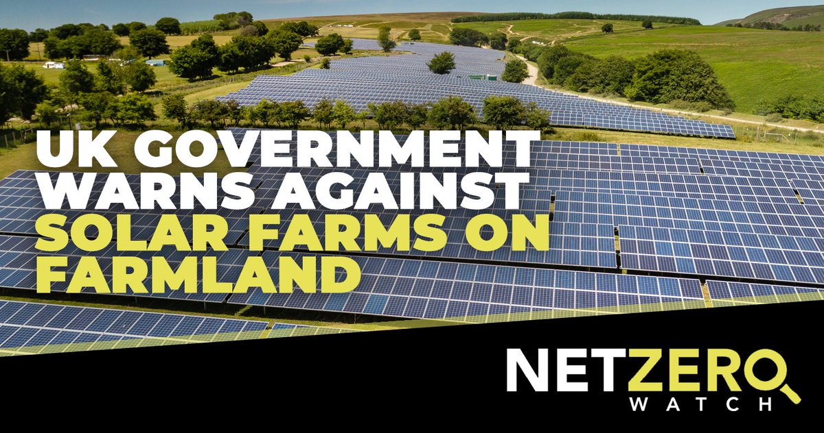 The UK government is cautioning local authorities against approving solar farms on high-quality farmland unless deemed necessary, citing concerns over food security and energy needs. #CostOfNetZero 👉 energylivenews.com/2024/05/15/uk-…