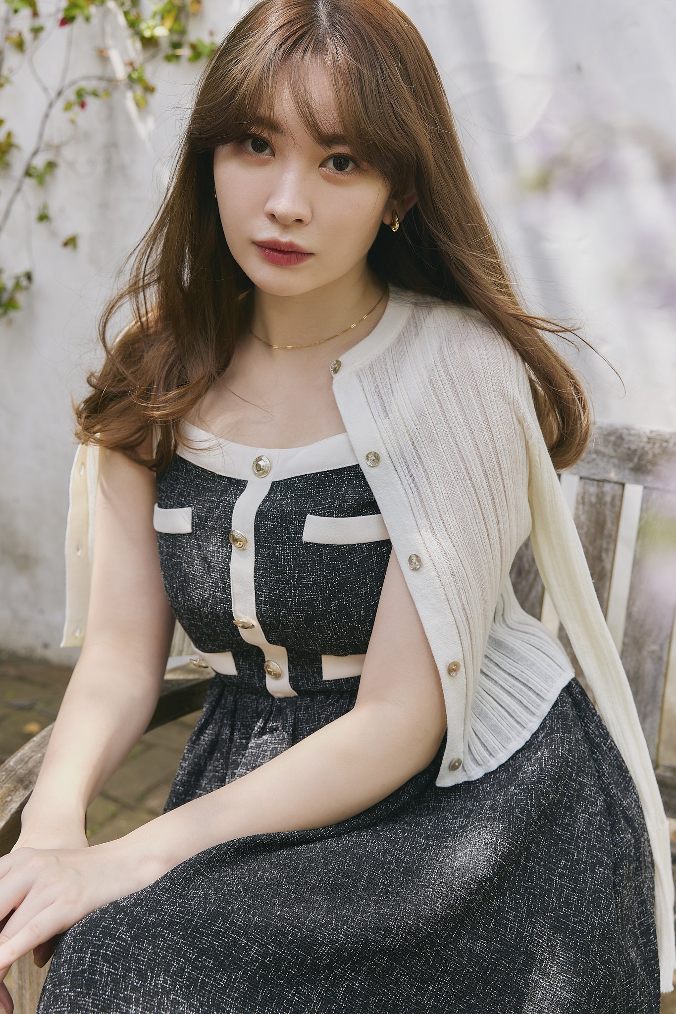 ワンピース Herlipto Verona Tweed Long Dress Verona Tweed Long Dress（ワンピース）｜Her lip to（ハー