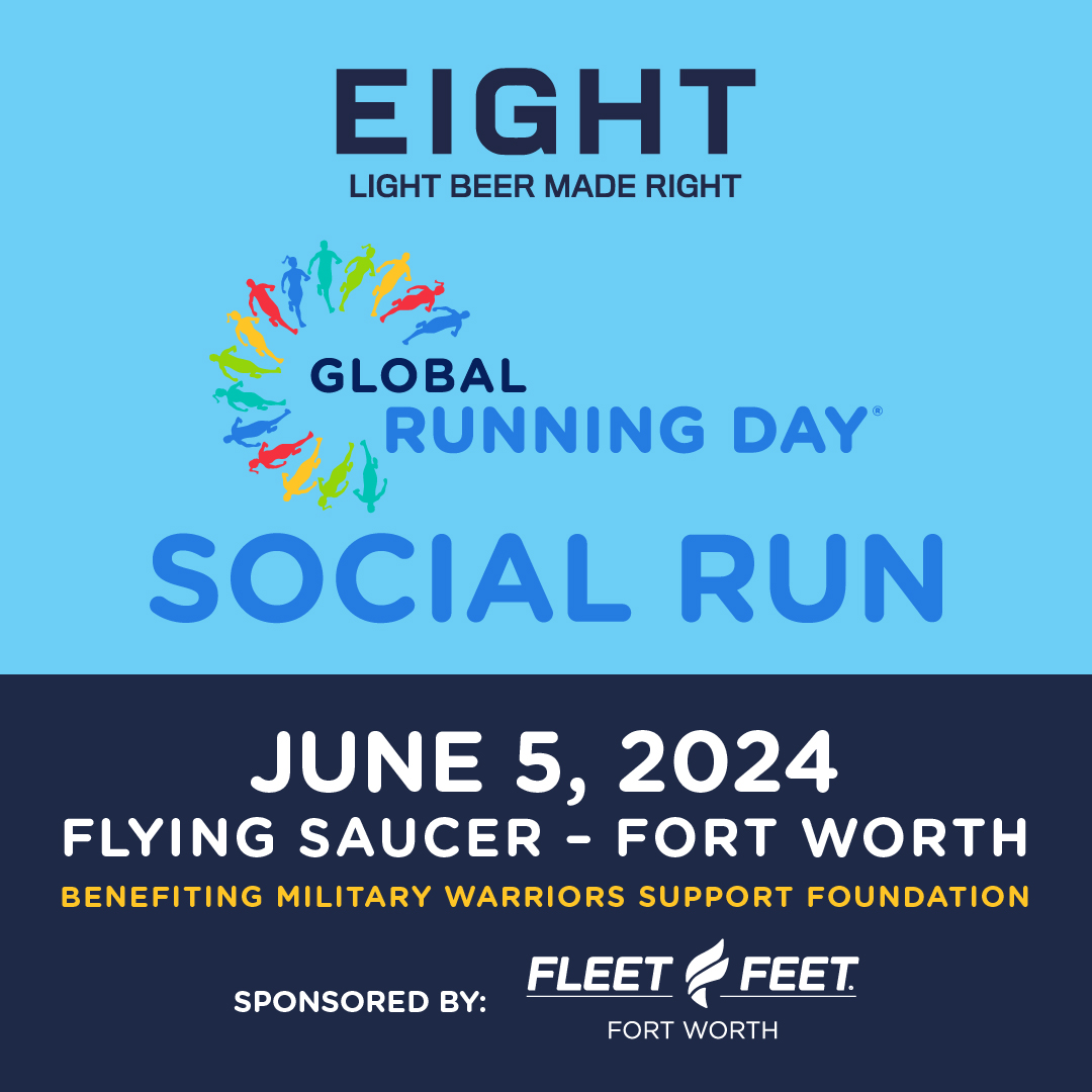 Join us June 5th for a 5K run/walk with EIGHT Elite Light Lager at Flying Saucer Fort Worth.   Proceeds benefit Military Warriors Support Foundation. For more info & purchase tickets:  adventuresignup.com/Race/TX/FortWo… #dfw #veteransupport #veteran #texasrunners #dfwrunners See less