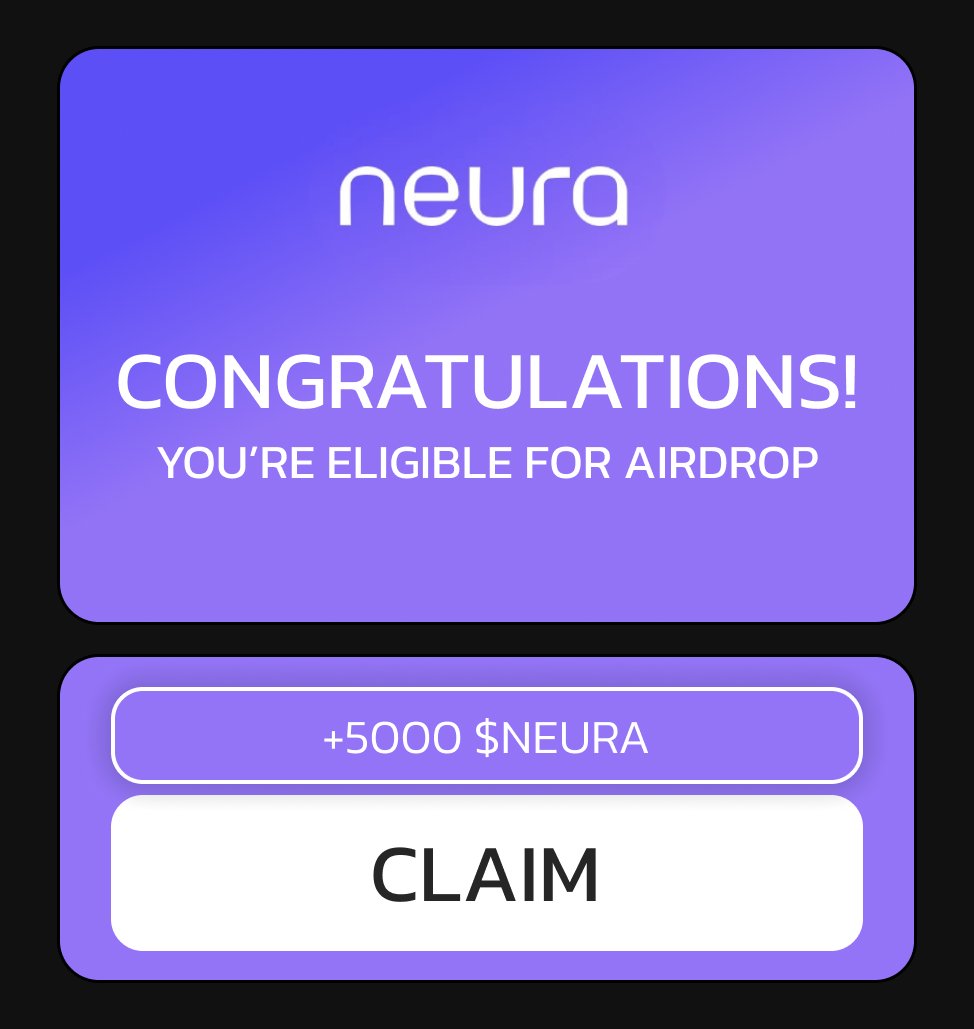 $NEURA airdrop will be MASSIVE!

It's an AI chain, backed by $ANKR.

Cost: FREE
Time: 10 min
Potential: $5k+

Dive into the step-by-step video guide🧵👇