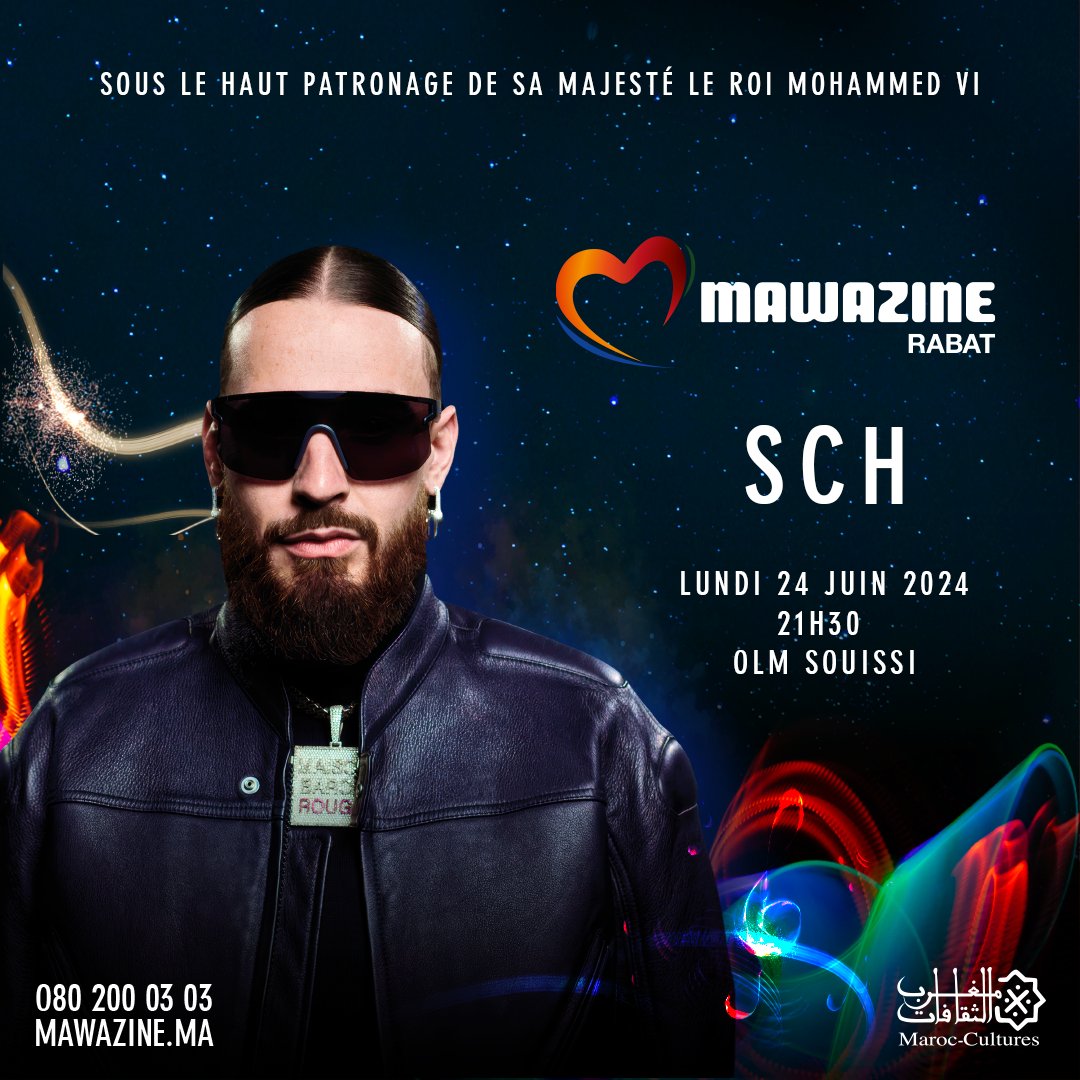 Énergie brute et lyrics affûtés : <a href="/Sch_Mathafack/">#19</a>  arrive à Mawazine ! 🔥 Marquez vos calendriers pour le 24 juin à l’OLM Souissi et préparez-vous à vibrer au son de ses hits. 🎤
#SCHatMawazine