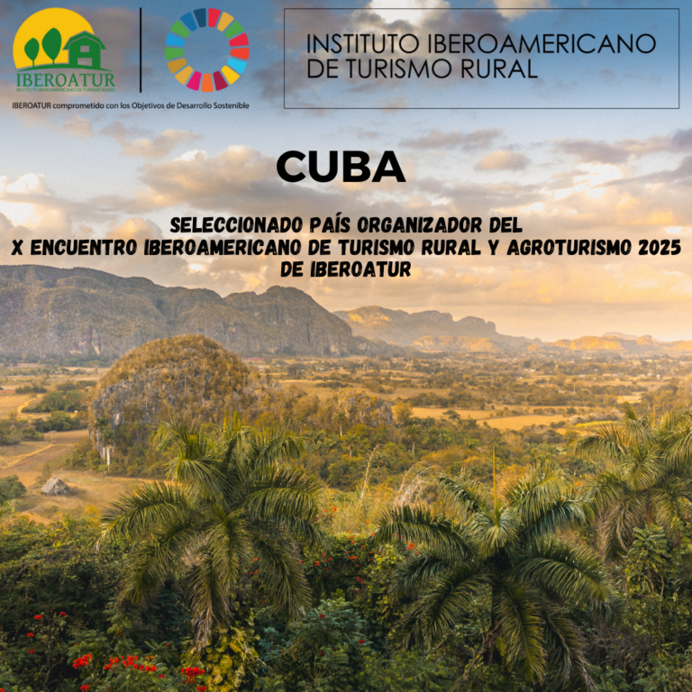 🇨🇺 #Cuba será el país organizador del X Encuentro Iberoamericano de Turismo Rural y Agroturismo 2025 de Iberoatur. Reconocimiento a todos los organismos, instituciones y actores locales que contribuyen al desarrollo del turismo rural en nuestro país.
🔗 iberoatur.org