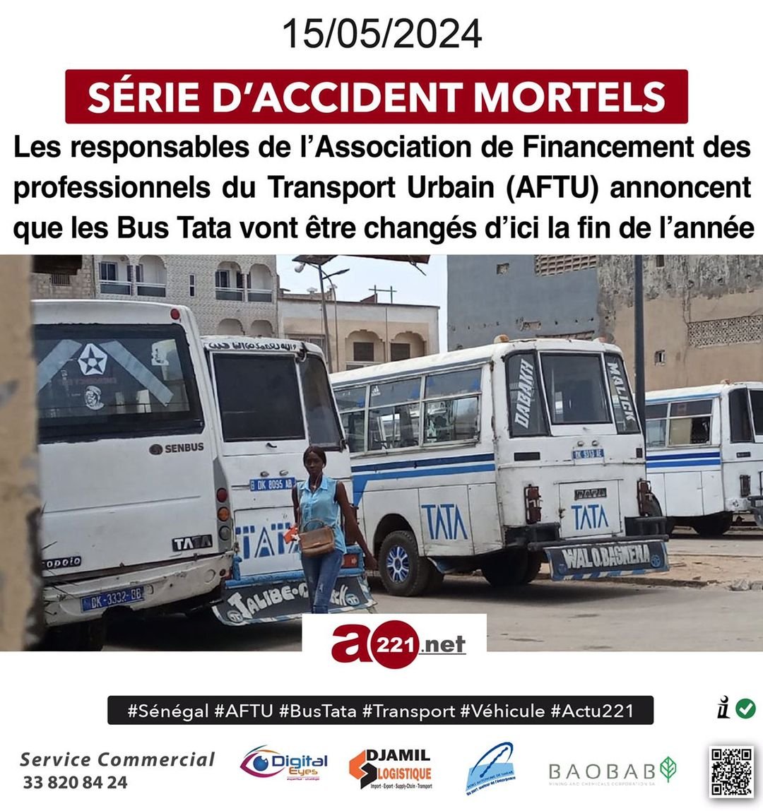 Au #Sénégal - ON EST EN TRAIN DE LES CHANGER
Lire la suite sur : actu221.net/.../laftu-anno…...
#Dakar #Actu221 #A221 #DigitalEyes #Afrique #Africa #BassirouDiomayeFaye #accidentTata #BusTata #TransportUrbain #AFTU