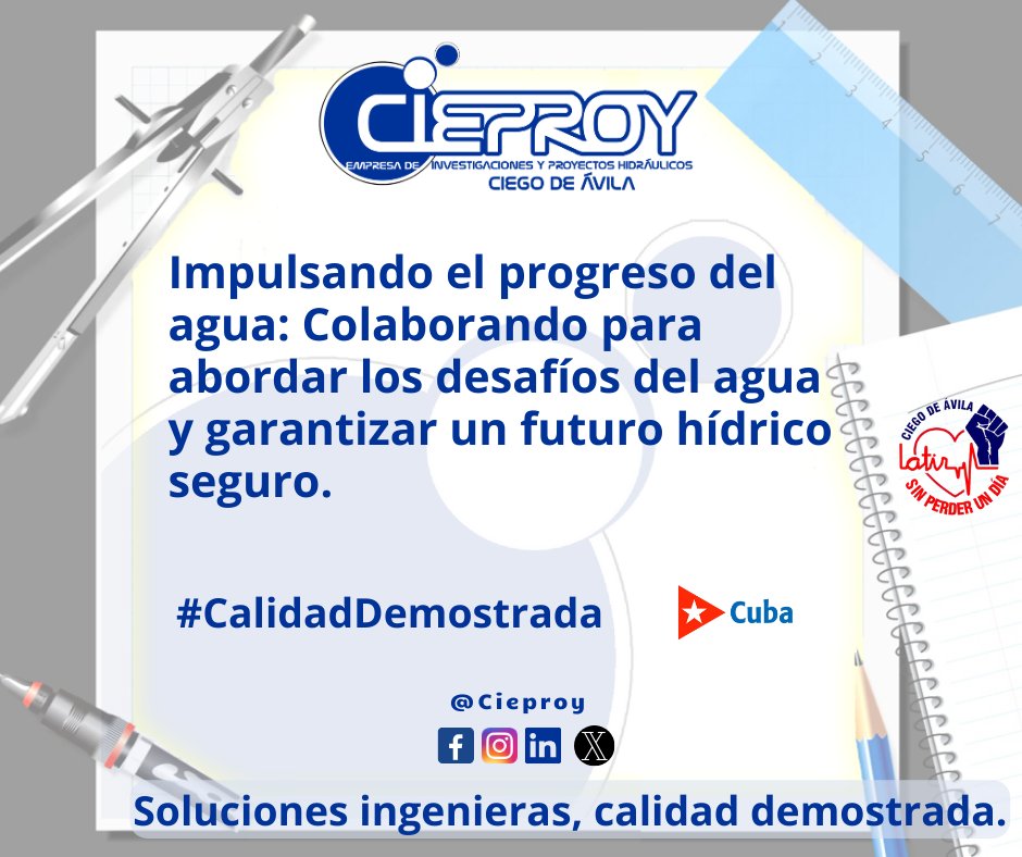 ¡Únase a nosotros para impulsar el progreso del agua!
Colaboramos con organizaciones de ideas afines para abordar los desafíos del agua y garantizar un futuro hídrico seguro para todos. ¡Juntos, podemos marcar la diferencia!
#Cieproy #LatirAvileño #Colaboración