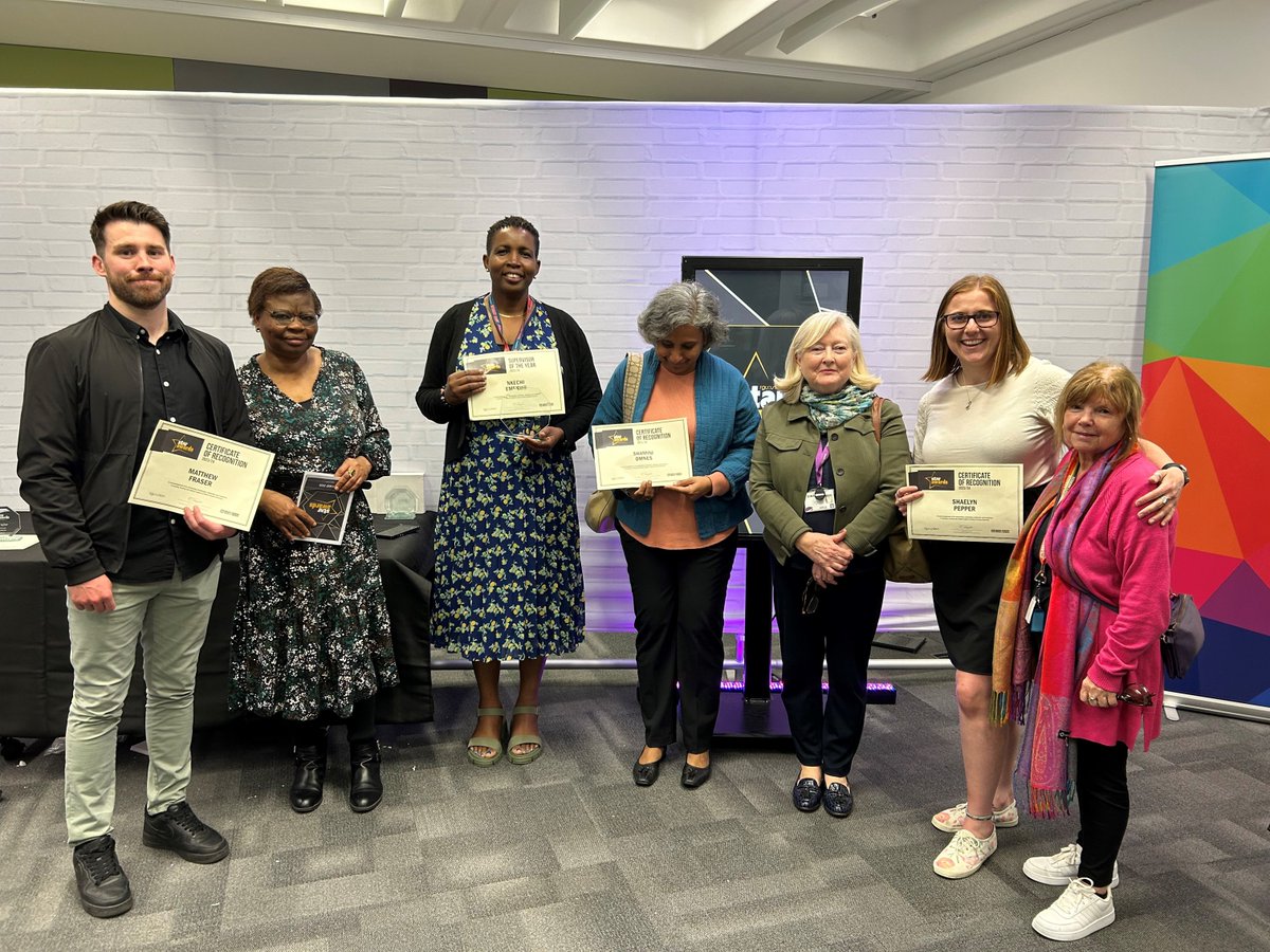 Congratulations to the Public Health Team who picked up well deserved star awards last night. Matthew Fraser, Shaelyn Pepper & Shamini Omnes awarded certificates of recognition. Well done to Nkechi Emenike for being awarded supervisor of the year.👏 great work by the team.