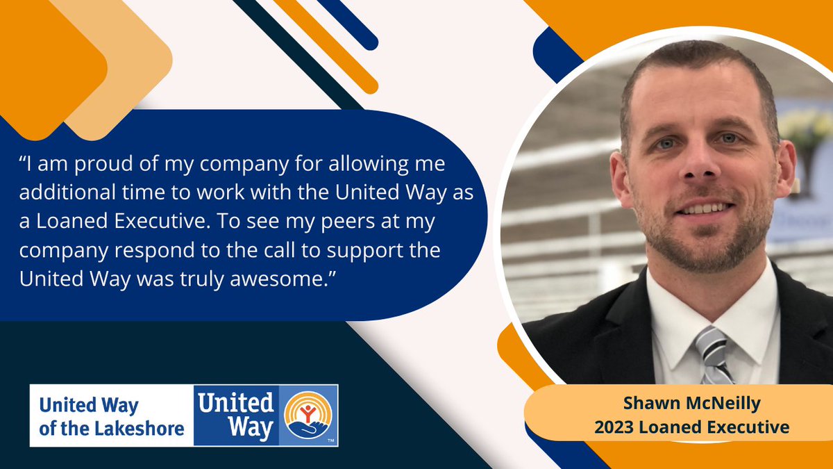 Excited to drive meaningful change? Join leaders like Shawn McNeilly at Meijer in United Way of the Lakeshore's Loaned Executive Program! Take the first step towards making a difference by visiting our website and applying today: unitedwaylakeshore.org/loaned-executi….