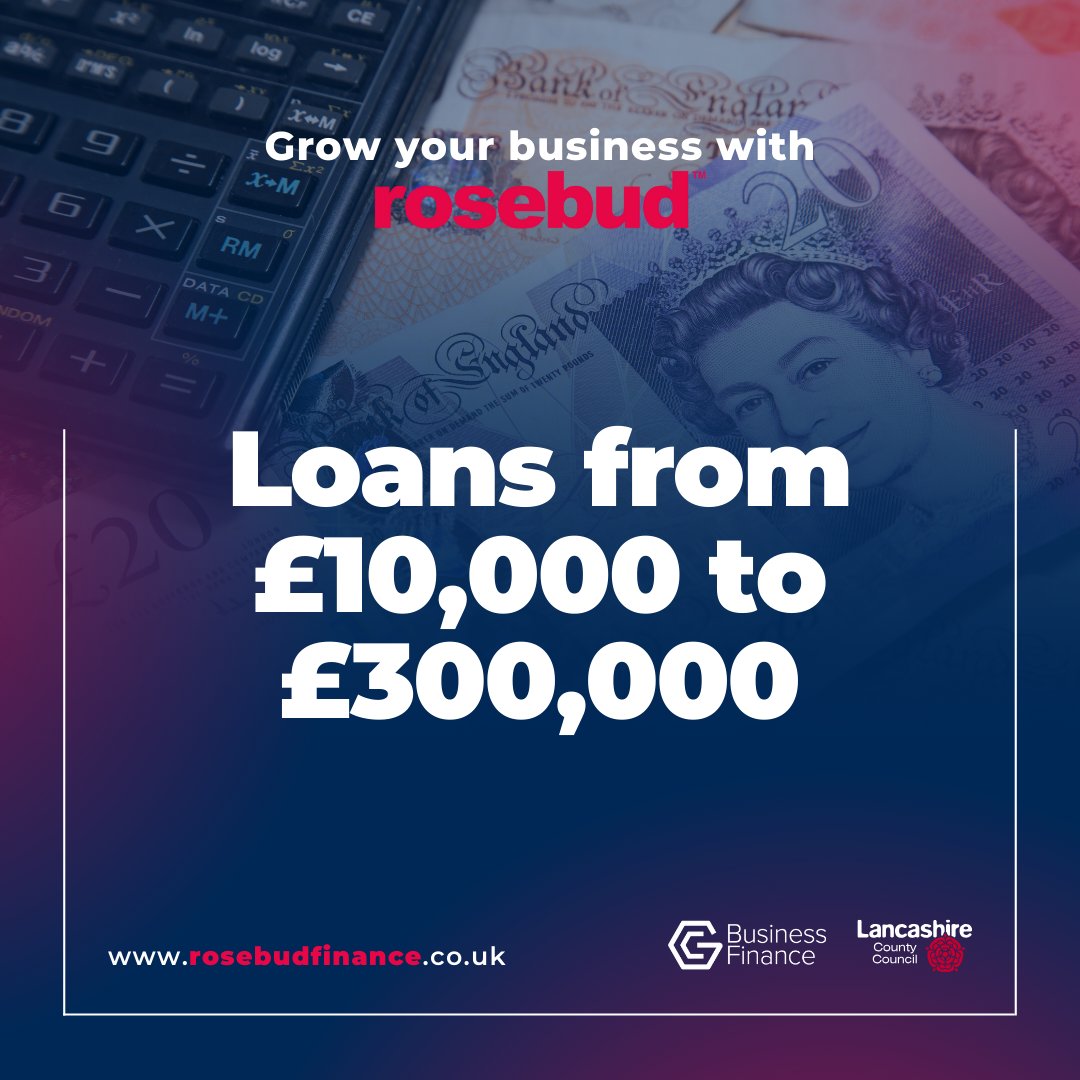 Is your business eligible for Rosebud Finance? Rosebud offers loans from £10,000 to £300,000 with complimentary business support to eligible, growing businesses located within Lancashire. 🙌 Check your eligibility here: rosebudfinance.co.uk/eligibility/?u… @RosebudFinance