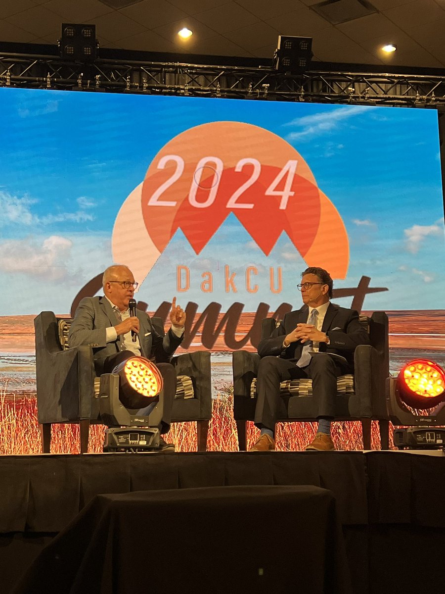 Hearing from @AmericasCUs Chair Brian Schools talk with fellow board member @jeffgolson about the exciting merger of CUNA & NAFCU at the @DakotaCUA Summit.