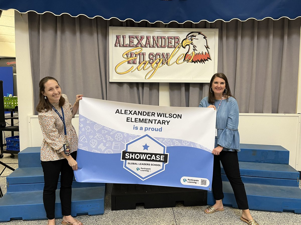 Alexander Wilson Elementary School is a Showcase #GlobalLeaders School! 🌍🌟 We kicked off the day celebrating this prestigious achievement with a special event at Alexander Wilson, featuring global-themed decorations, enthusiastic student participation, and more. @AweEagles