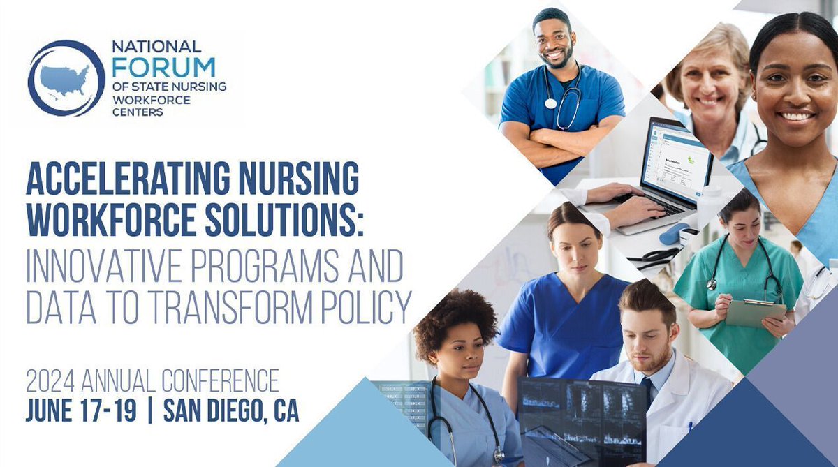National FORUM’s Annual Nursing Workforce Conference
June 17-19 | SanDiego, CA   

This national conference will focus on these key issues that affect the nursing workforce shortage. Learn more and RSVP: buff.ly/3HoBbaF 

Press: buff.ly/3TWG424 

#CCNW