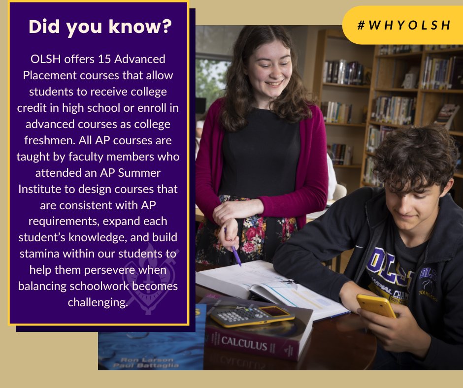OLSH_HighSchool's tweet photo. We're in the midst of AP testing, and our students are working hard to achieve high scores across the board. We're wishing them the best of luck on their remaining exams! #olshchargers #APexams https://t.co/Ms7chpzqGj