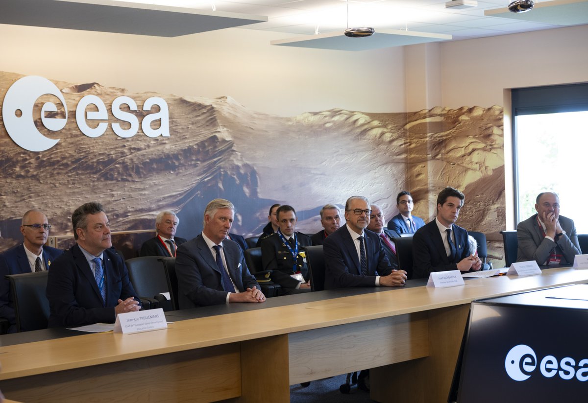 His Majesty King Philippe of the Belgians visit to @ESA ESEC — the European Space Security and Education Centre, in Belgium — underscores the significance of the work being carried out at this centre of excellence. Such a prestigious interest in our activities reflects a strong