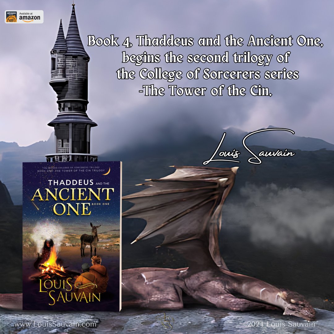 Book 4, Thaddeus and the Ancient One, begins the second trilogy of the College of Sorcerers series—The Tower of the Cin. 

Get your copy here: bit.ly/AncientOneBook

#EpicFantasy #Fantasy #ComingofAge #YAFantasy #instabook #goodread #HumpDay #booktok #BestSeller