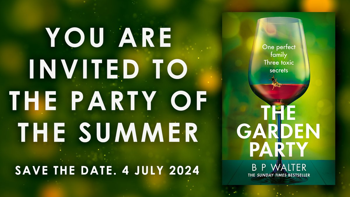 The perfect family. The perfect celebration. The perfect day for revenge... Facades start to crack and deadly secrets emerge as the perfect family assemble for an engagement celebration in THE GARDEN PARTY, coming soon from @BarnabyWalter: bit.ly/4bEyUGK