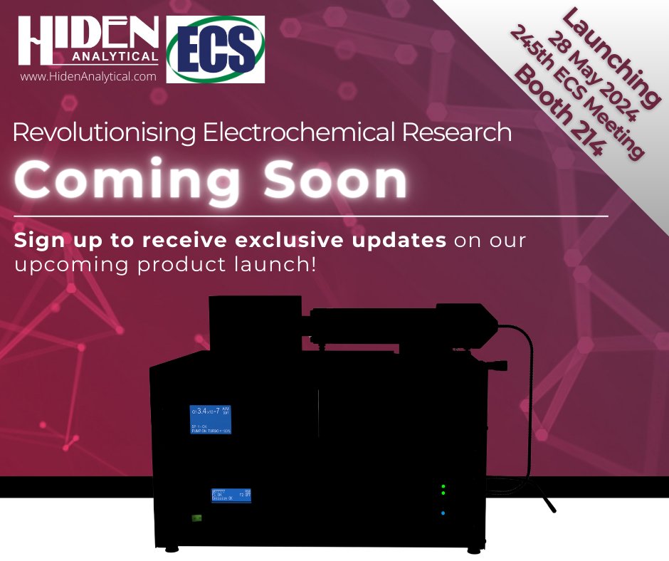 🚀 Launching our HPR-20 OEMS at #ECSMeeting2024 in San Francisco on May 28! Join Colin Robertson & Gerard Duffy at Booth 214 to see how we're transforming electrochemical research 🧪 Sign up for early access 🔗 hidenanalytical.com/newsletters-la…
Electrochemistry #ECS #ProductLaunch