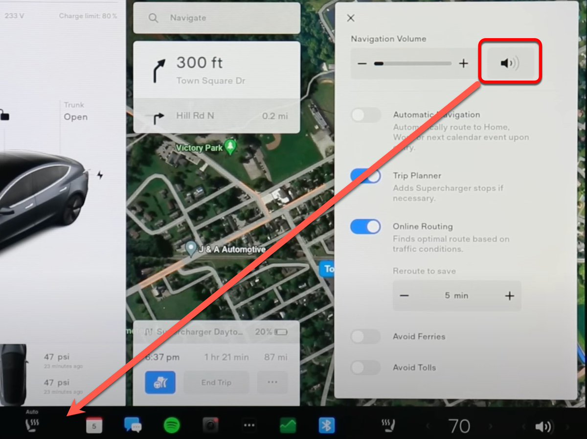 @elonmusk could the UI team consider a short cut for the Navigation Audio Mute button?  When I am in unfamiliar places, I prefer to have the turn by turn directions on and frequently want to quickly turn them off. It feels like an item that could be useful on the menu bar.