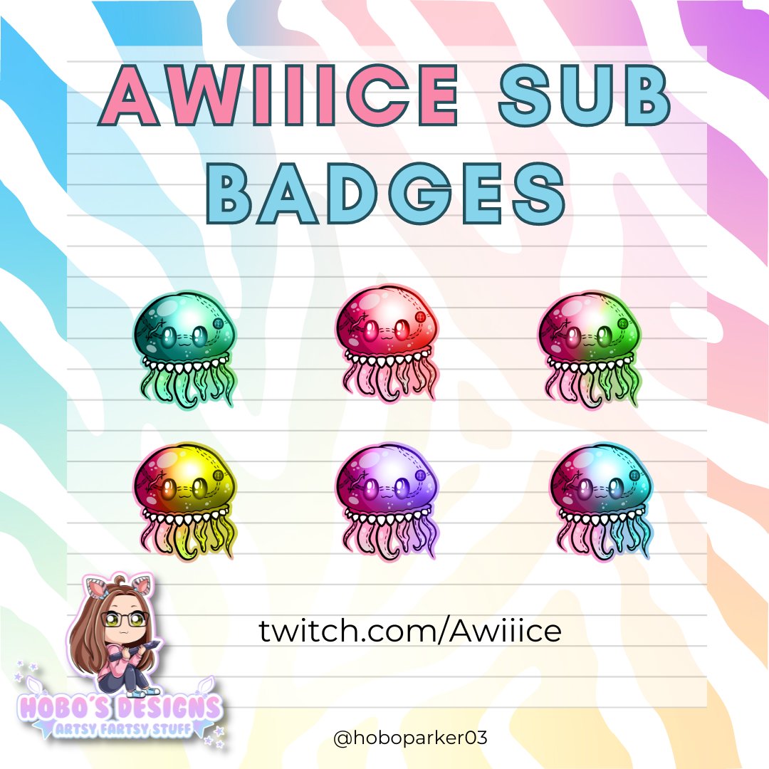 HoBoParker03's tweet photo. Commission for @awiiice! 

Thank you so much for the support. 

#subbadges #emoteartist #commission https://t.co/F3x7mhmOXN
