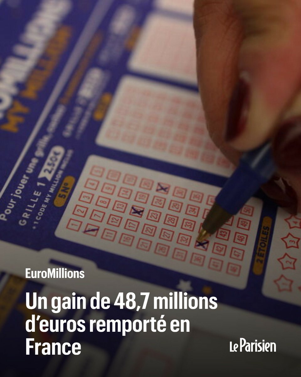 le_Parisien's tweet photo. L'heureux gagnant qui a coché les bons numéros a 60 jours pour valider son ticket auprès de la FDJ

➡️ https://t.co/vukUWgI2Zr https://t.co/w2Ygf6CByI