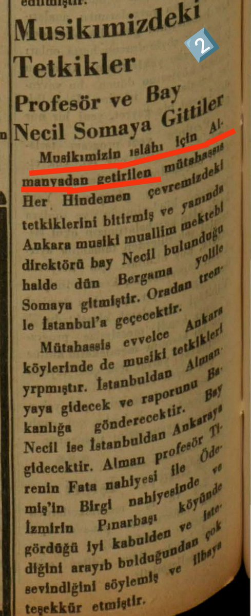 Rezalet döneminde bugün / ~9.1~ Sözde Türk'çü M.Kamâl Türk Musikisini dahi beğenmeyip yasaklamıştı. Türk Musikisini ıslah etsin, düzeltsin diye Almanya'dan Hindeman isminde profesör ithal etmişler‼️ {15 Mayıs 1935} 1|Akşam SF:4 2|Anadolu SF:2