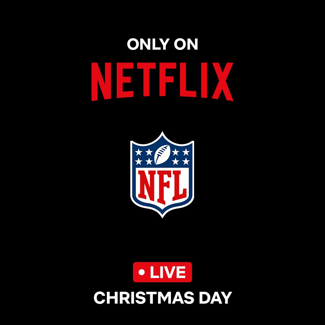 NETFLIX $NFLX AND THE NFL OFFICIALLY SIGN A 3 YEAR DEAL

Netflix has signed a deal with the NFL for the exclusive rights to show 2 Christmas Day NFL games in 2024 and stream at least one holiday game in 2025 and 2026