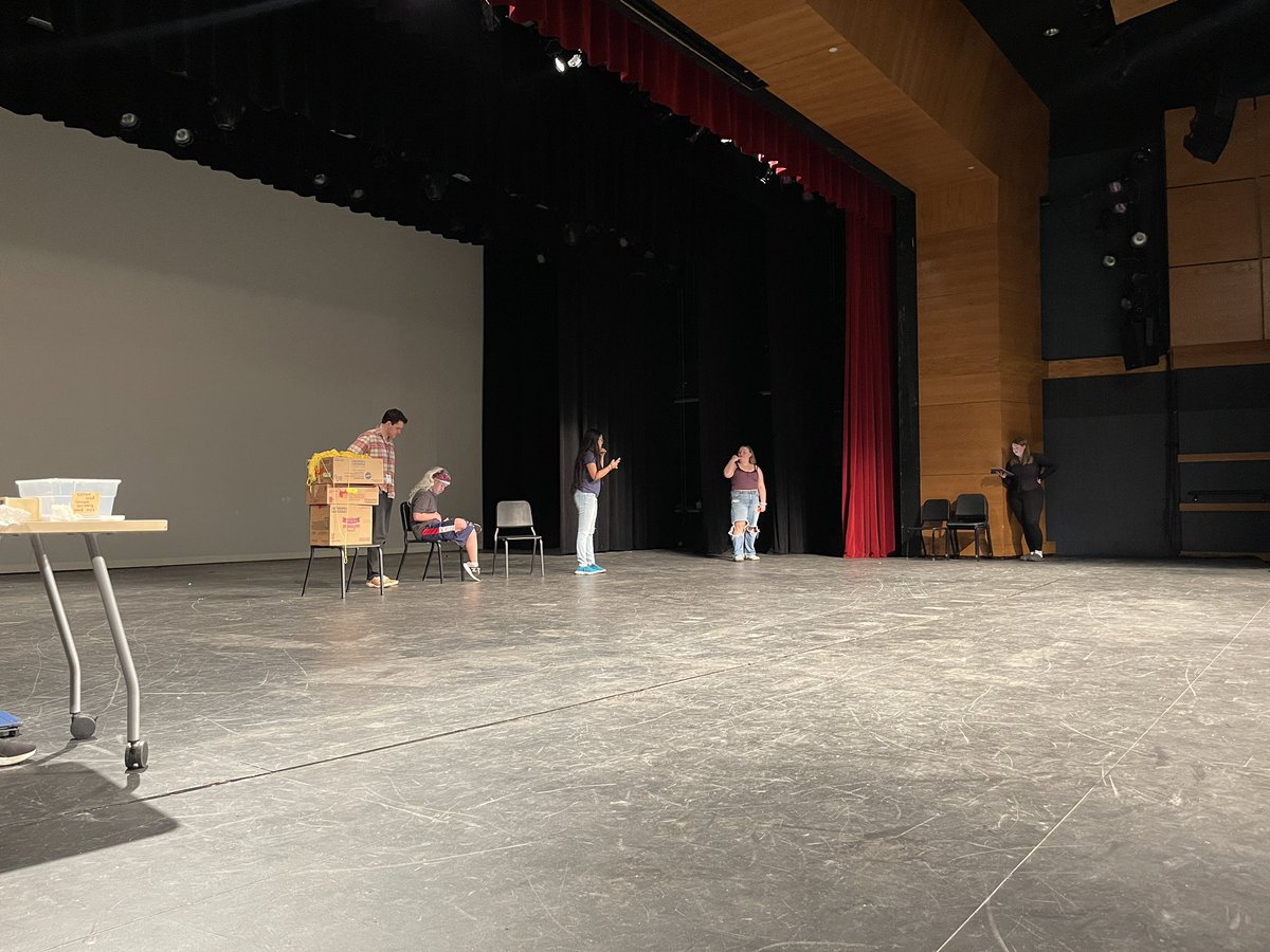 Dress Rehearsal #1! Our Unified Theater class will be presenting their “Fractured Fairy Tales” created by the students themselves!