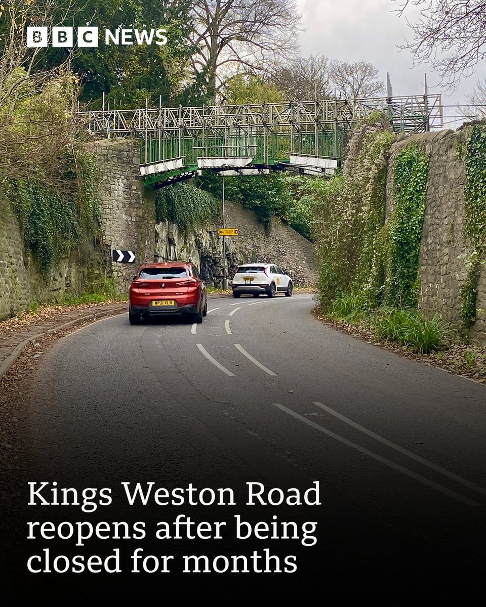 The road closed in January while work continued on the Kingsweston Iron Bridge, which is expected to reopen in July ➡️ bbc.in/3UZXk8j