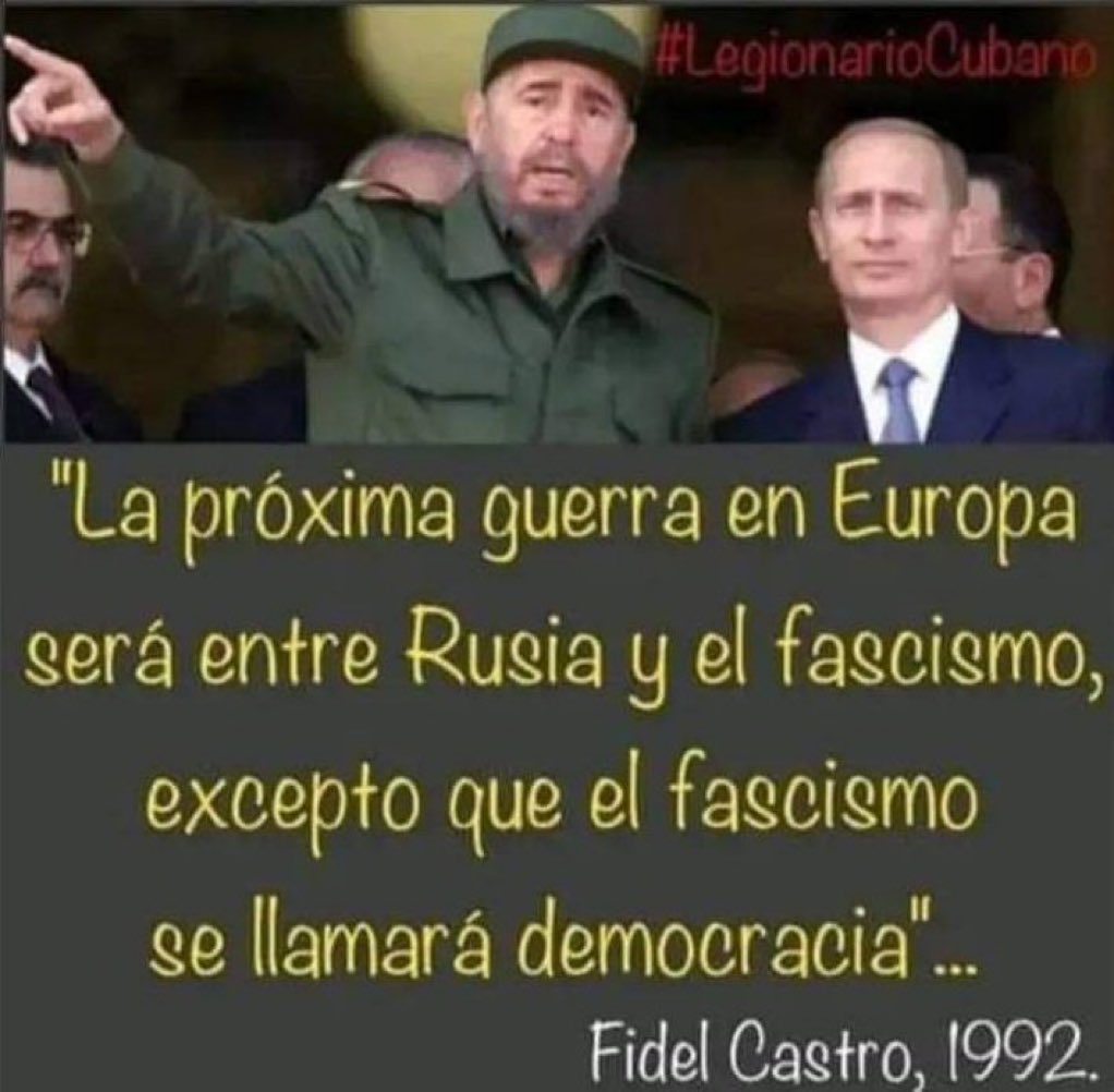 Fidel siempre tan claro.