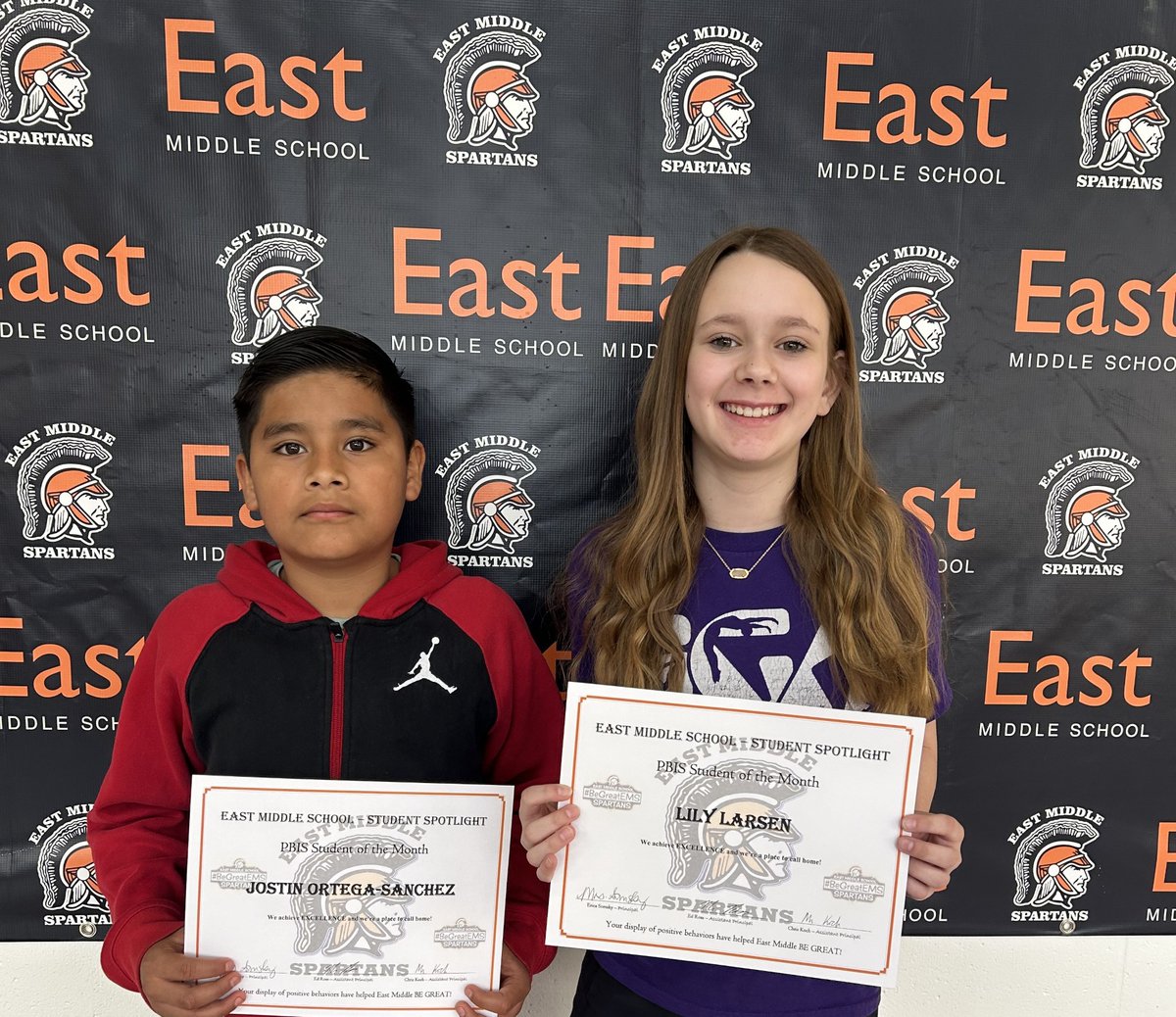 Students of the Month:  🥳
7th grade white – Elly Rysta and Raymond Taidrik
7th grade orange – Lily Larsen and Jostin Ortega-Sanchez
7th grade black - Jaycee Brown, Lewis Sargent and Jayden Mundine
Congratulations!!