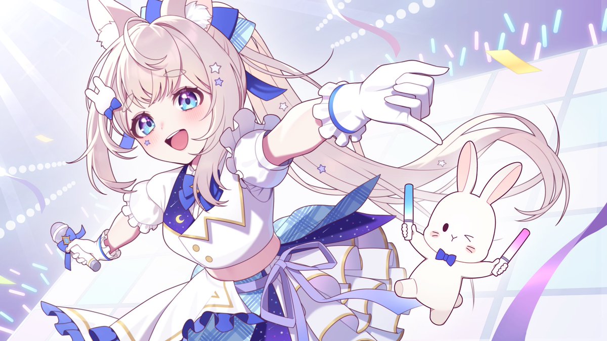 「【お知らせ】 新衣装に続き、flill所属の『卯乃原初依』ちゃん()の歌ってみた」|🌸よしひろ🌸お仕事募集中のイラスト