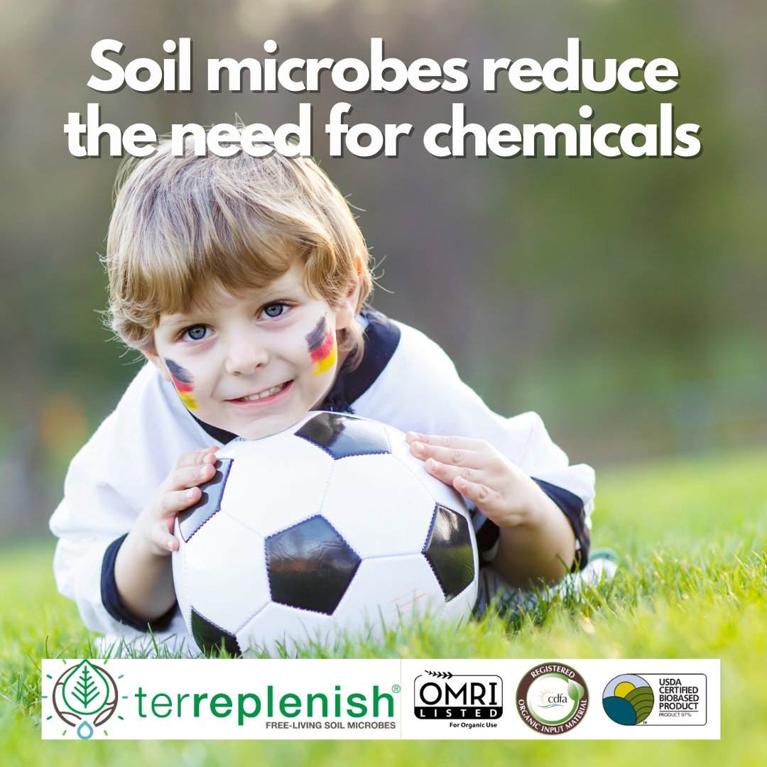 Terreplenish soil microbes absorb more than enough nitrogen from the air to keep grass green and safe for people, pets and the planet 🌎 💚 ⛳️ 🐝 🦋@easyenegysys #GoodLife #pga #environment #golf #environment #nopesticides #biodiversity