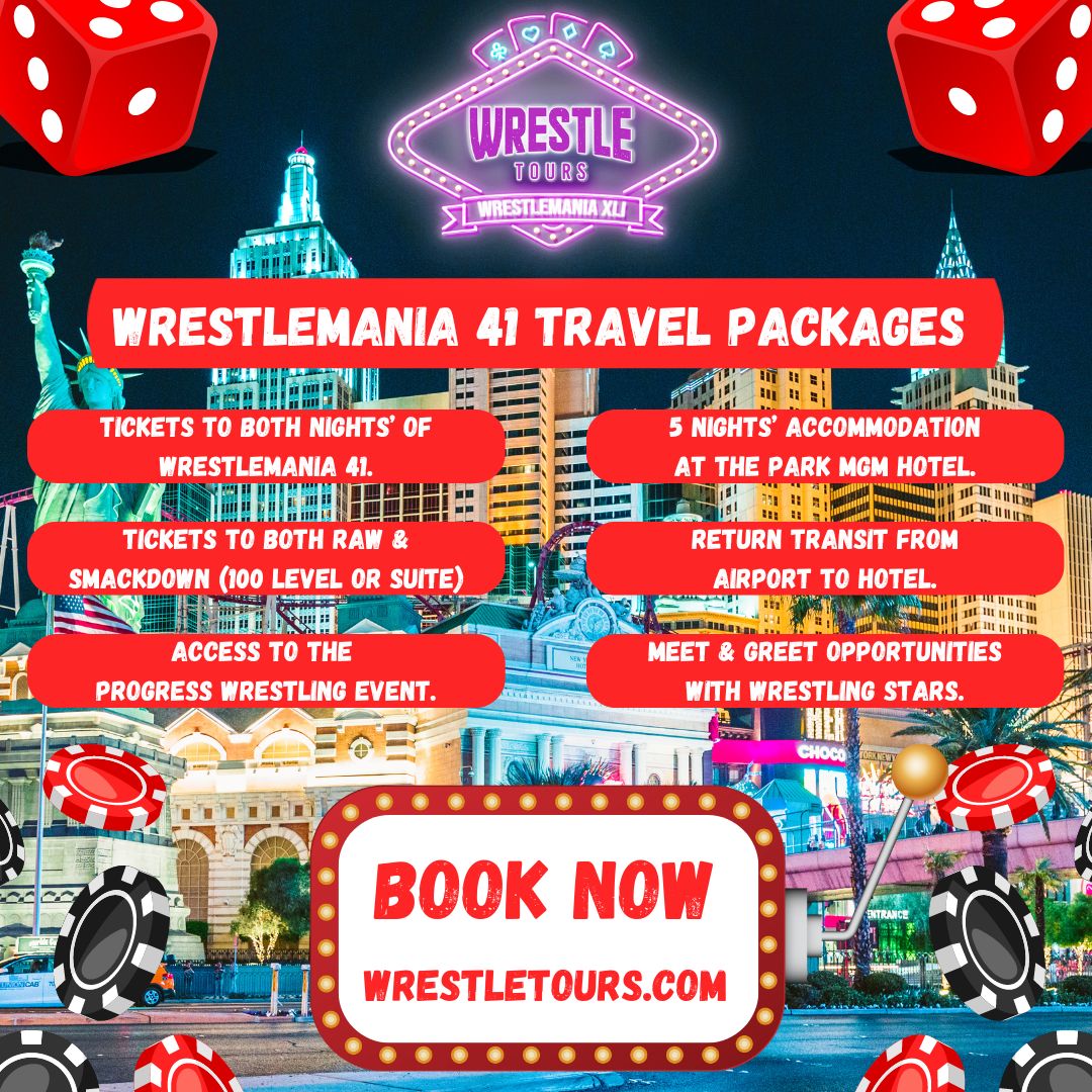 🎲 The WrestleTours family is delighted to reveal the hotel featured in our #WrestleMania 41 package.

🏩 We'll be staying in one of the highest-rated hotels on the Las Vegas Strip...

⭐️The Park MGM Hotel!

🎉 Our #WrestleMania 41 packages are OPEN & spaces are strictly limited!