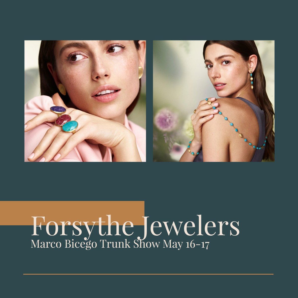 💍 Indulge in the allure of Marco Bicego's timeless creations at the upcoming Trunk Show at Forsythe Jewelers on May 16 & 17! Experience the blend of Old World charm and contemporary flair in each handcrafted piece.
shop-sp.com/marco

#seapines #hiltonhead #hhi