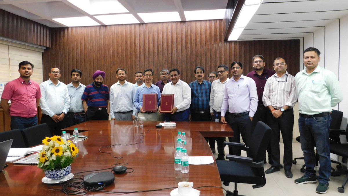 BEE signed an MoA with @NcbIndia for three R&D projects in the cement sector, including the design of an alternate fuel dryer, biomass gasification integration into a cement plant, and a research study on solar thermal energy.