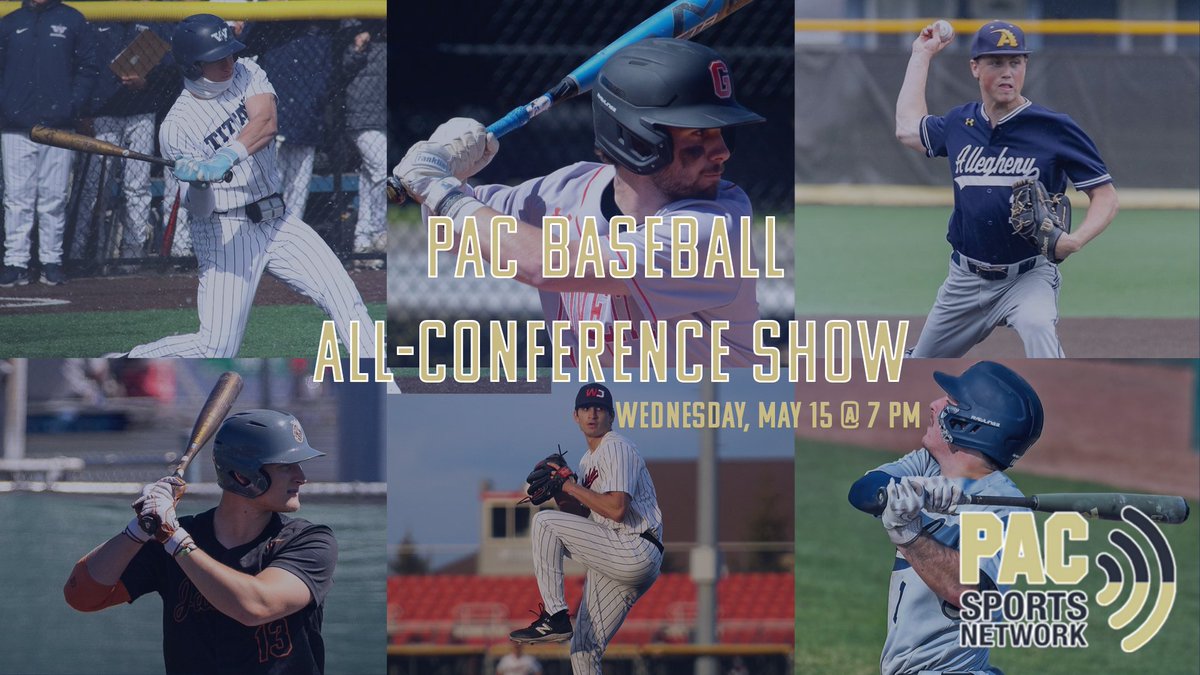 Tonight our friends at @PACSports reveal the All-PAC Baseball Teams & Award winners! Showtime is at 7 and includes an interview with member of PAC Champions @wjathletics ! So join us to celebrate the best of PAC Baseball in 2024! 📺pacstream.net/baseball-all-c… #pacbaseball #d3baseball