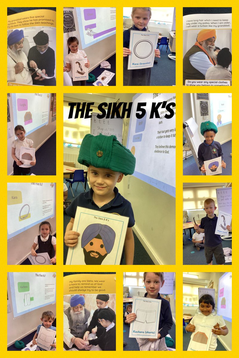 In RE we explored the Sikh 5’Ks and why they are special symbols, Krishan helped us learn more about his family and the symbols they wear. @WCommonPS @WCPSc2029 #WCPSRE @BooksAtPress