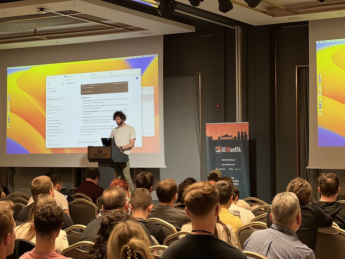 iOSKonf's tweet image. Did someone mention live coding 🤯? Well @jordibruin session is all about that, write it, ship it and don’t overthink it 🙌🏼

#iOSKonf