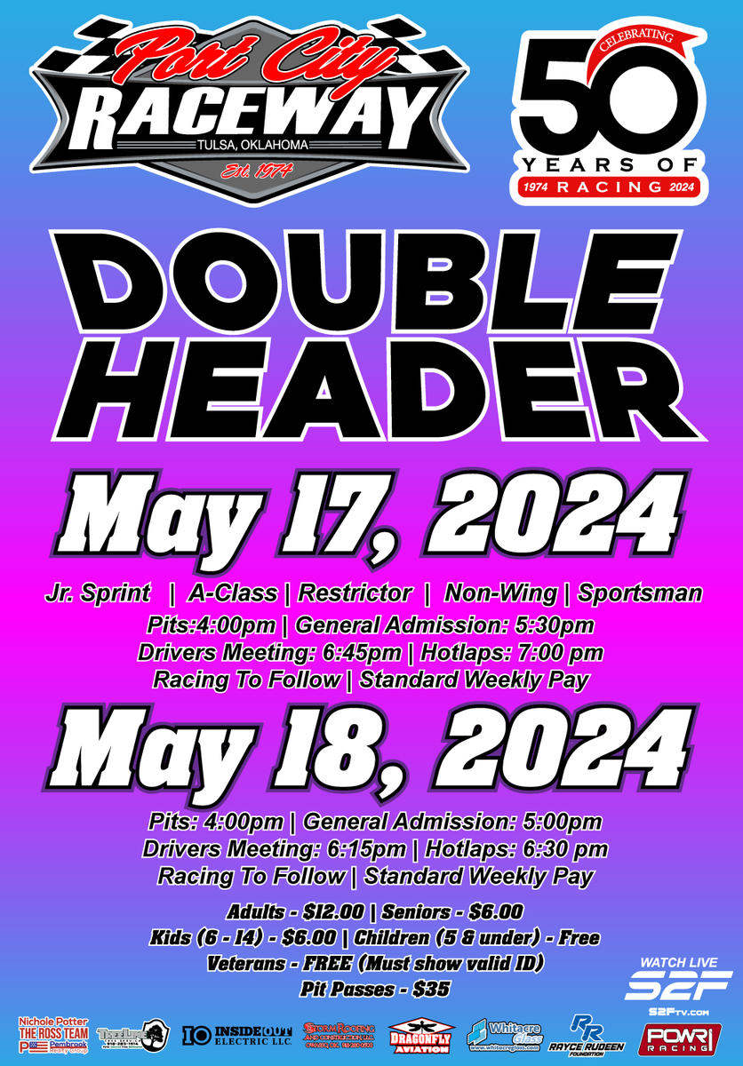 Double the racing fun this weekend at Port City Raceway.