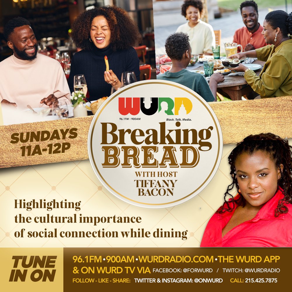 Introducing BREAKING BREAD, a new show on WURD Radio!

Hosted by Tiffany Bacon (@groovecitylady), this show dives into plant-based cuisine, culture, & community. Join them Sundays 11am-12pm for lively conversations & delicious eats!

#BreakingBread #WURDRadio