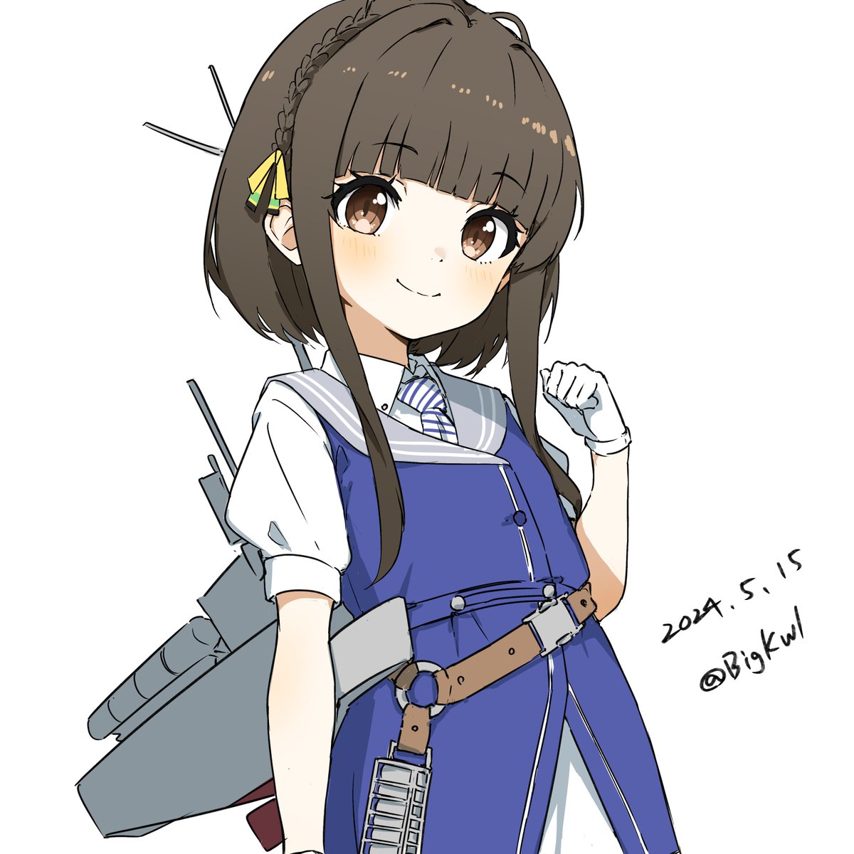 鵜来
#艦これ版深夜の真剣お絵描き60分一本勝負 
#艦これ版真剣お絵描き60分一本勝負_20240515