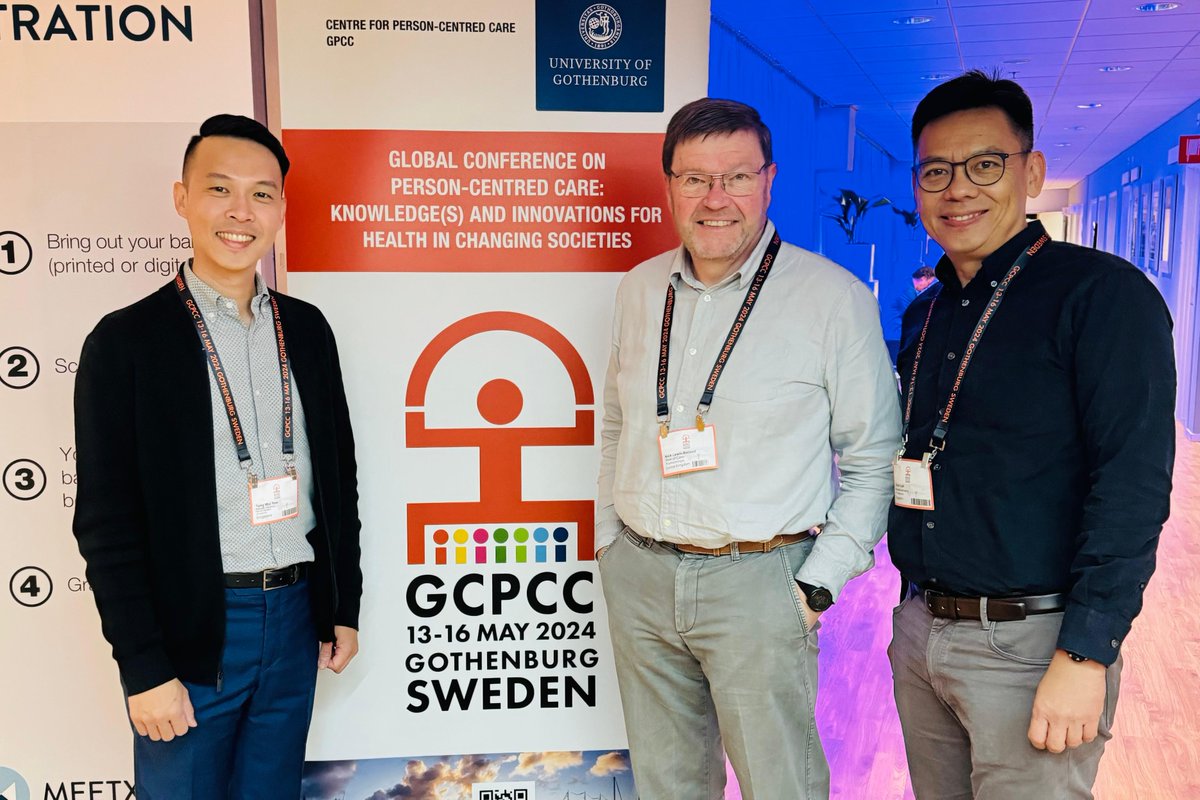 Delighted that our Chair @NickBarned delivered a compelling workshop on #personalisedcare and support planning with our wonderful colleagues from Singapore at #GCPCC2024 in Gothenburg this week...smiles all round!