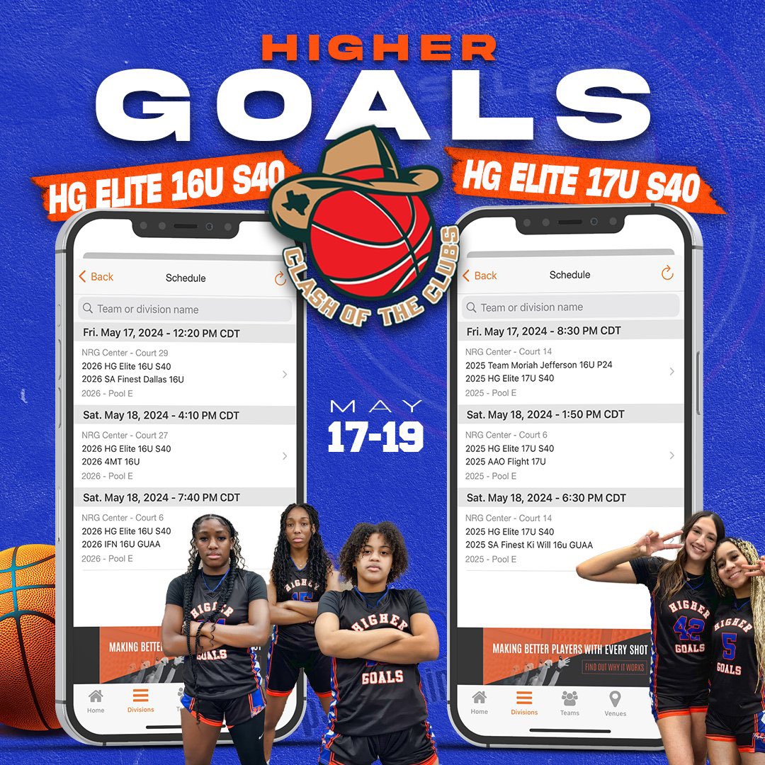 Catch us in Houston!! @HigherGoalsHoop