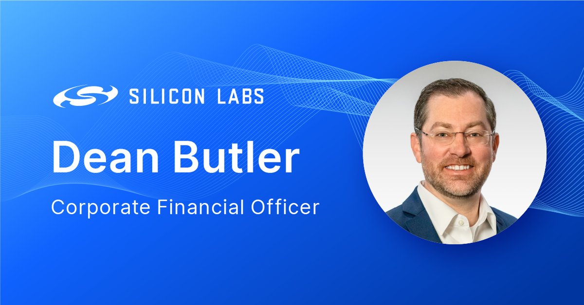 Get to know our new CFO, Dean Butler! Hear why he's excited to be here at Silicon Labs: silabs.com/blog/three-que…