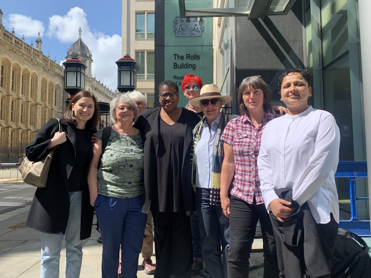 These magnificent women accompanied me to court each day and supported me over the years of my legal battle with Stonewall and Garden Court Chambers.  I am honoured to call them my friends.