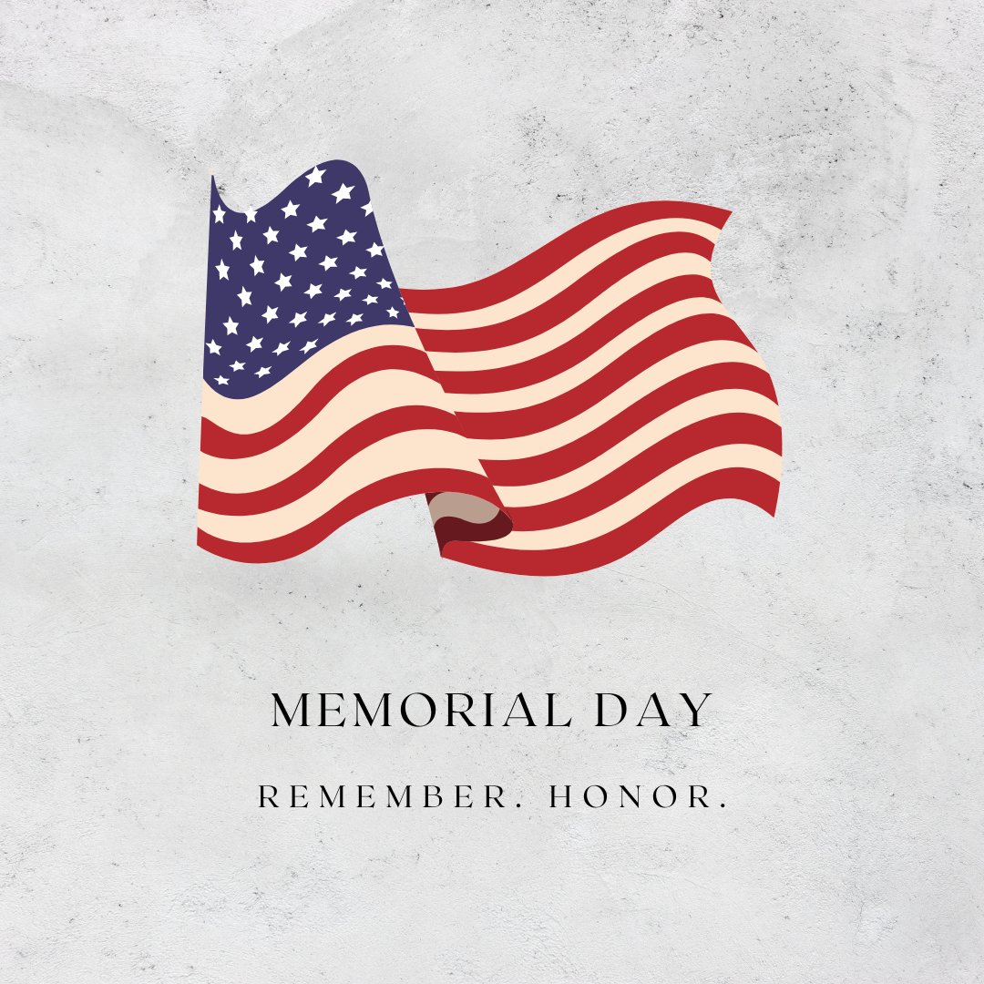 Memorial Day is a great day to enjoy time with friends and family, but the holiday has a deeper meaning. #WeRemember those who gave their lives for our freedom. Happy Memorial Day!