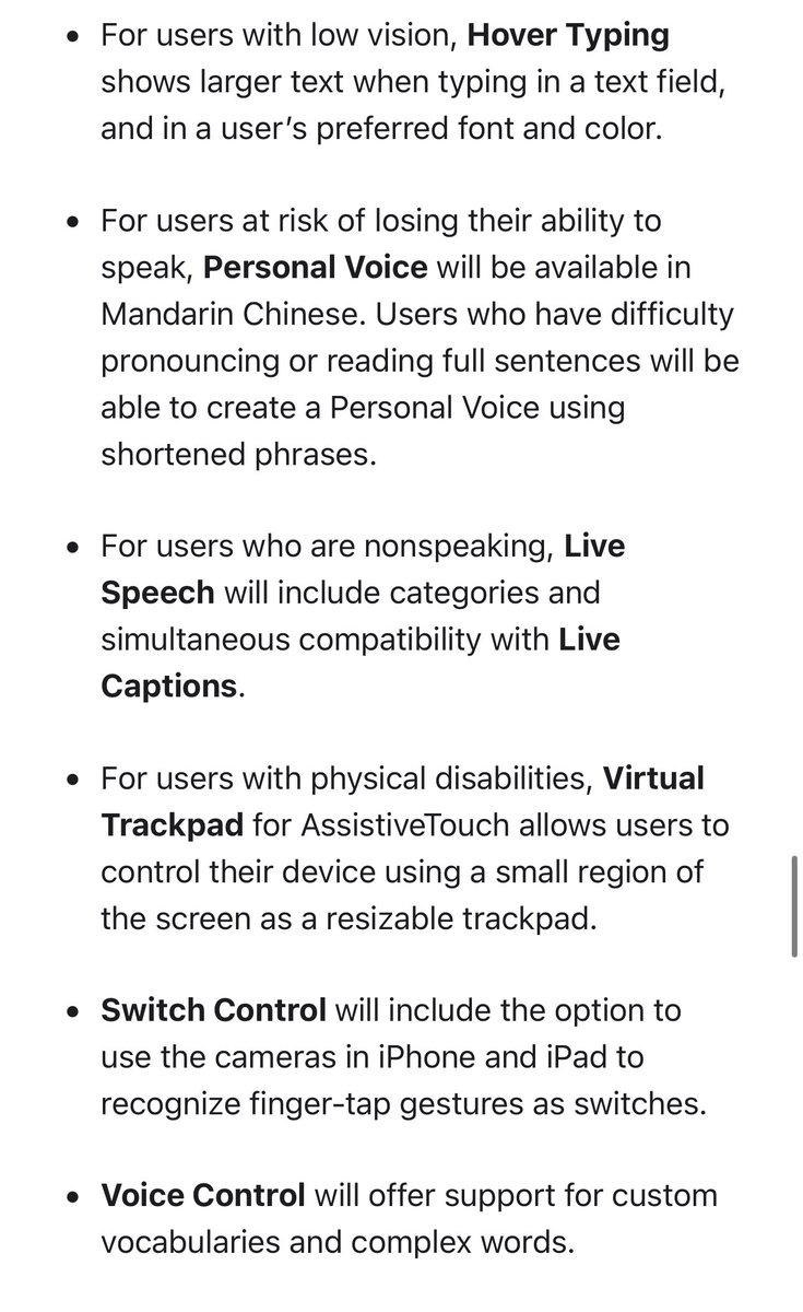 There are several other new iOS 18 features mentioned as well.

Full press release: nr.apple.com/dP9x0E3hu7