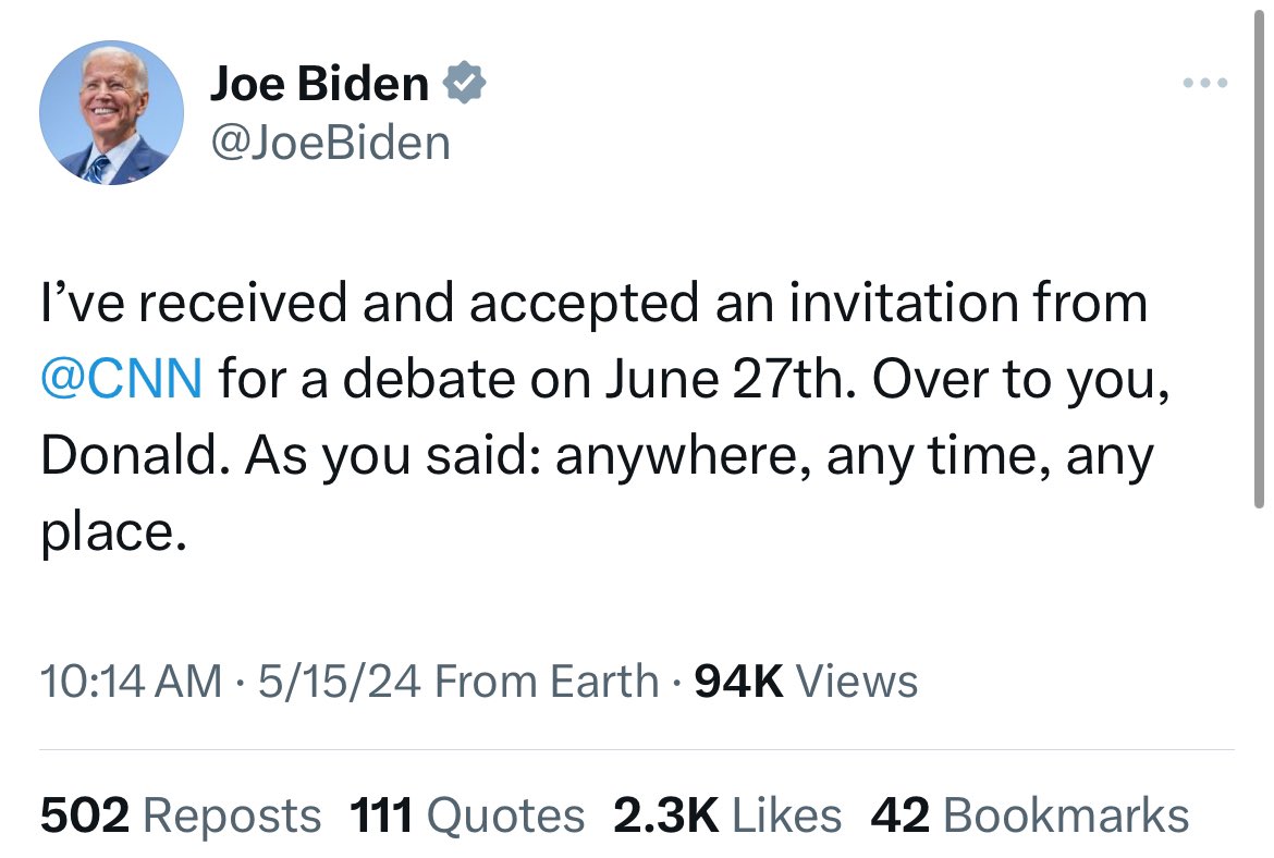 Joe Biden wants CNN to moderate because he’s a coward