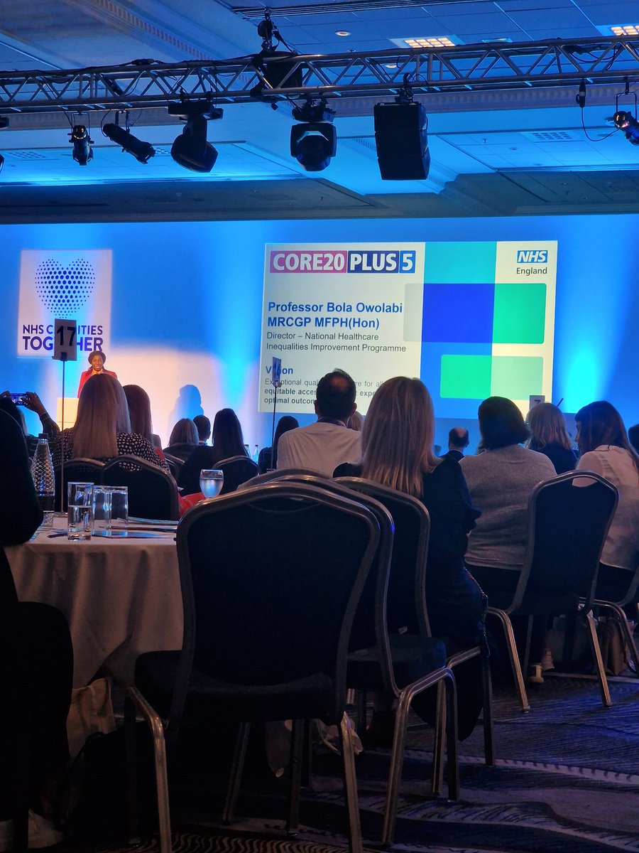 Sam Hartles (@samskilbeck) on Twitter photo In absolute awe at <a href="/BolaOwolabi8/">Bola Owolabi</a> talk on Health Inequalities this afternoon. I have never known anyone to captivate a room like it-You could've heard a pin drop! #nhscharitiesconference #CORE20PLUS5 <a href="/NHSCharities/">NHS Charities Together 💙</a> #fangirl In absolute awe at <a href="/BolaOwolabi8/">Bola Owolabi</a> talk on Health Inequalities this afternoon. I have never known anyone to captivate a room like it-You could've heard a pin drop! #nhscharitiesconference #CORE20PLUS5 <a href="/NHSCharities/">NHS Charities Together 💙</a> #fangirl