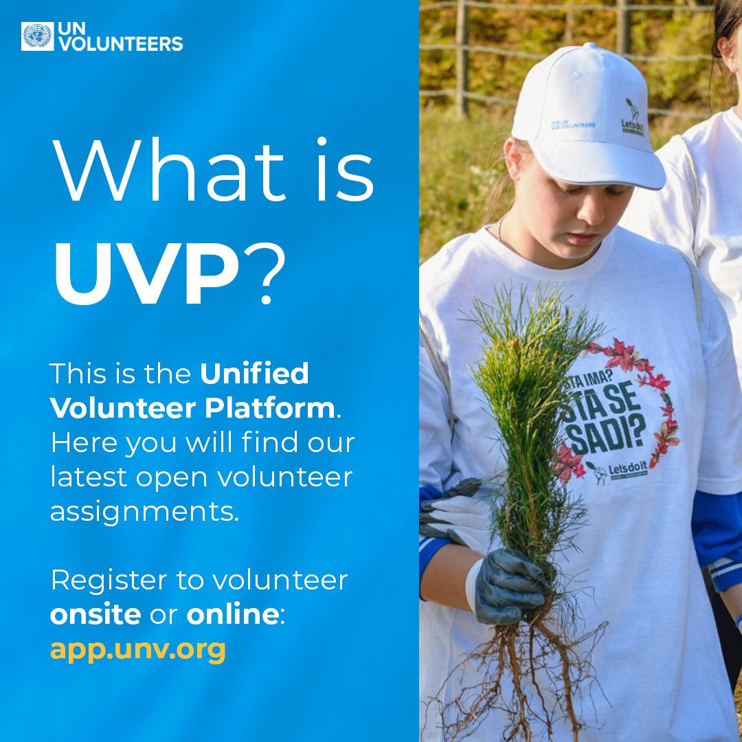 Have you ever thought of dedicating your skills to support Sustainable Development Goals (SDGs)? Register at app.unv.org to volunteer onsite or online and search volunteering opportunities that match your skills! 🫶