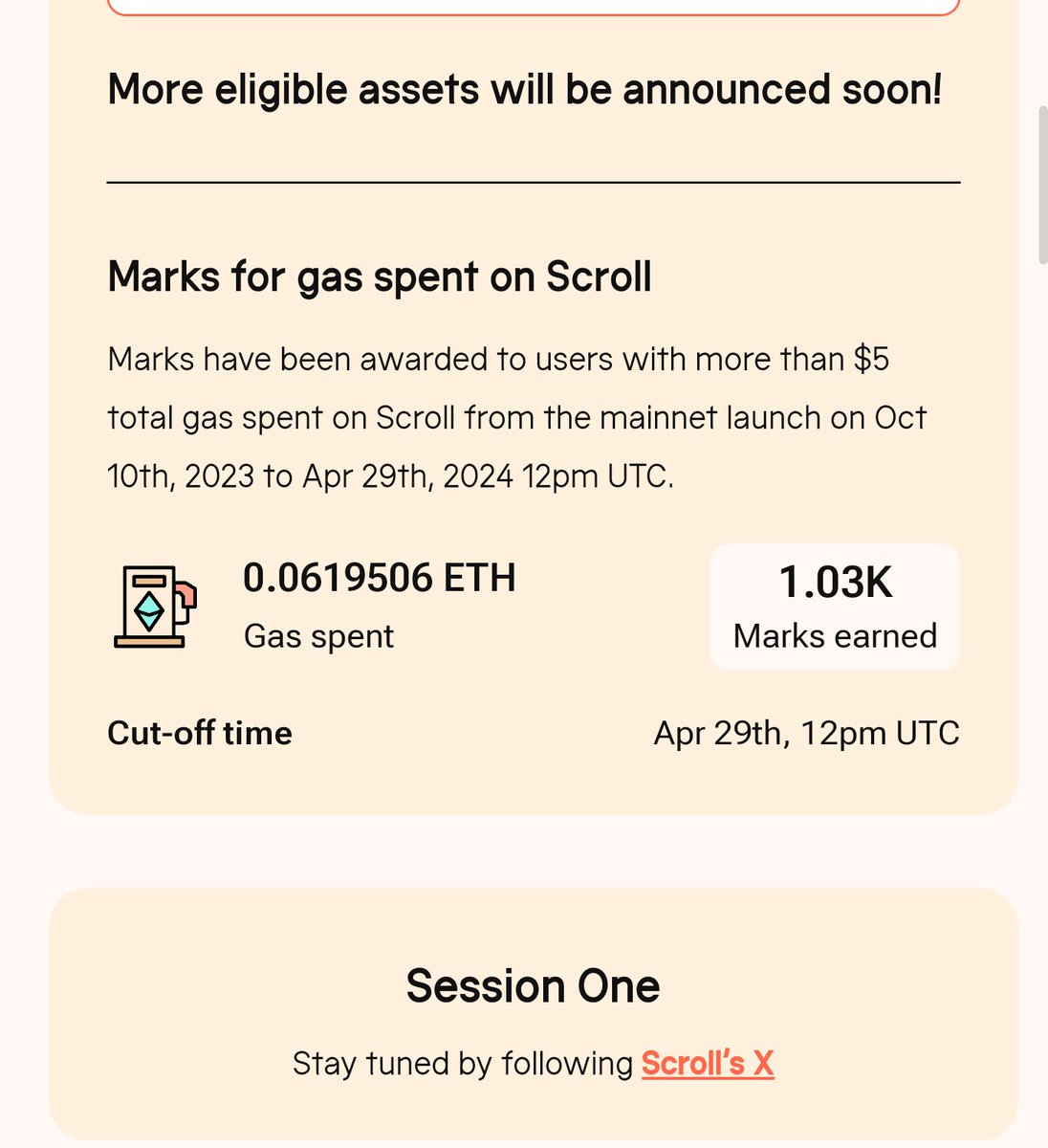 🃏 Scroll Mark Checker 📍 Visit: scroll.io/sessions ✨ Connect Wallet ✨ Sign Metamask Check rank 👀 wdf is this rank thing?? ________ More Info: x.com/Scroll_ZKP/sta…